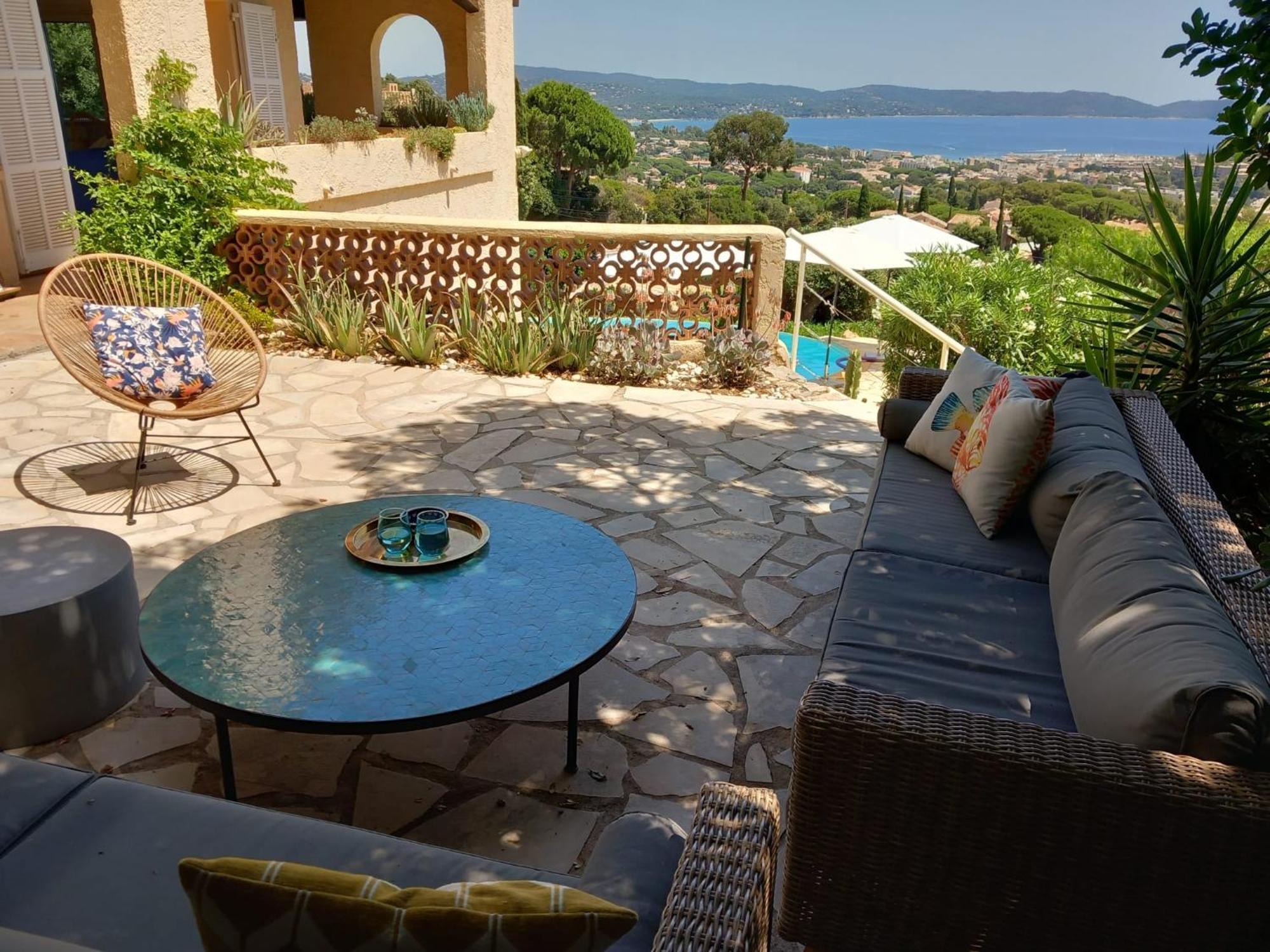 4-Star Private Villa With Heated Pool And Panoramic Sea View At Gulf De Saint Tropez Cavalaire-sur-Mer Ngoại thất bức ảnh